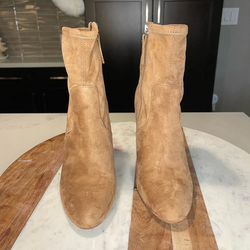 Steve Madden Suede Tan Boots Size 7 - Picture 1 of 8